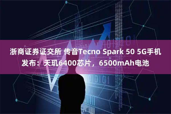 浙商证券证交所 传音Tecno Spark 50 5G手机发布：天玑6400芯片，6500mAh电池