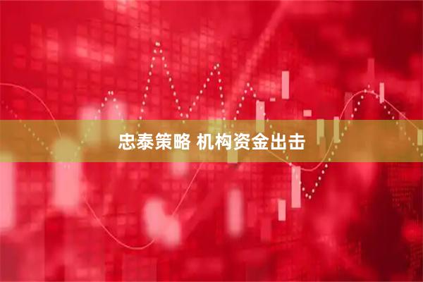 忠泰策略 机构资金出击